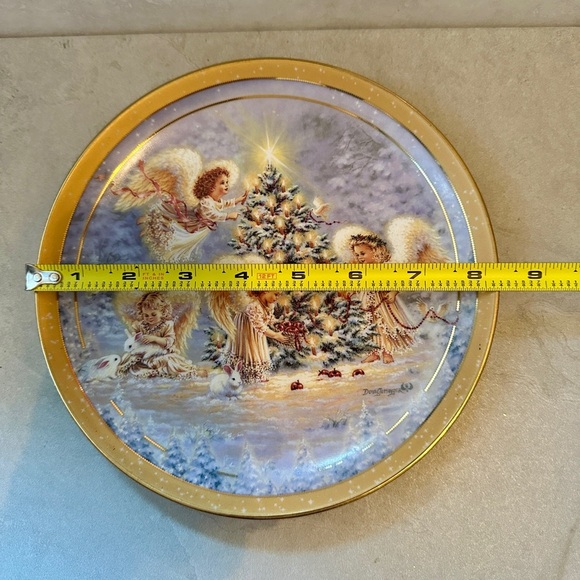 VTG The Bradford Exchange “Silent Night Gentle Night” Collectible Plate #1450A - Picture 5 of 5